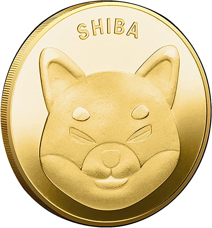 Shiba Inu Coin,Shib Coin,Shibcoin Commemorative Coin Gold Plated Coins Shiba Coin Limited Edition Collectible Coin with Protective Case (SHIB2 Gold)