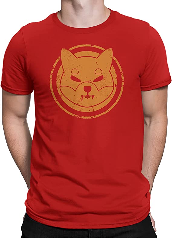 Shiba Inu Coin Token Crypto Vintage Distressed Logo Men's T-Shirt