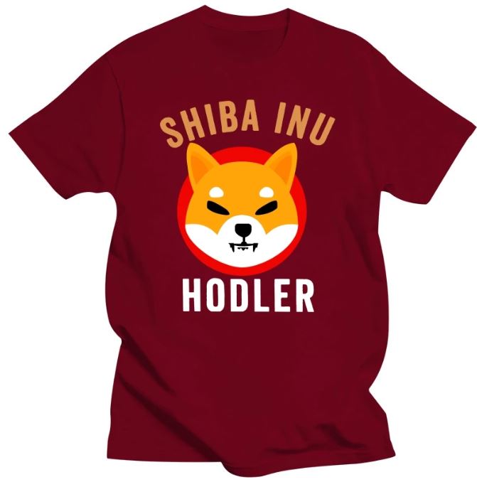 Shib Shiba Inu Crypto Cryptocurrency Coin Tshirt For Men Token Leisure Sweatshirts T Shirt Trendy Tops Shirt Leisure T Shirt